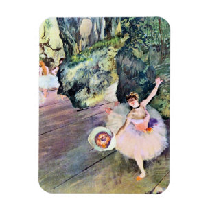 Magnet Flexible Danseur avec un bouquet de fleurs d'Edgar Degas