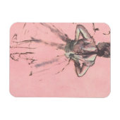Magnet Flexible Danseur de l'arrière par Edgar Degas Ballet Vintag (Horizontal)