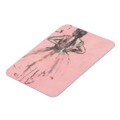 Magnet Flexible Danseur de l'arrière par Edgar Degas Ballet Vintag (Côté Gauche)