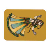 Magnet Flexible Danseur du ventre de la tribu (Horizontal)