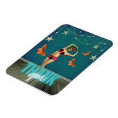 Magnet Flexible Danseur Vintage Whimsical Altered Art Merci (Côté Gauche)