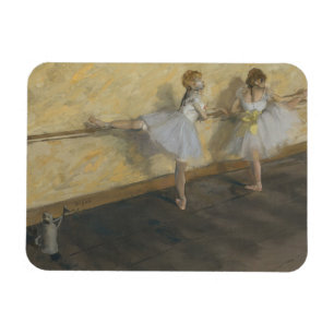 Magnet Flexible Danseurs d'Edgar Degas pratiquant au barre