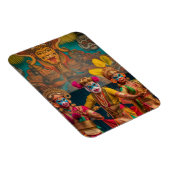 Magnet Flexible Danseurs masqués indonésiens de Bali (Côté Droit)