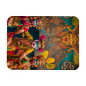 Magnet Flexible Danseurs masqués indonésiens de Bali (Horizontal)