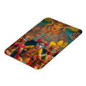 Magnet Flexible Danseurs masqués indonésiens de Bali (Côté Gauche)