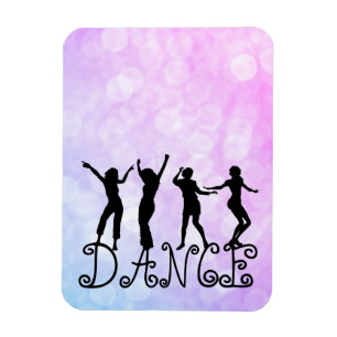 Magnet Flexible Danseurs Silhouette Bokeh Dance