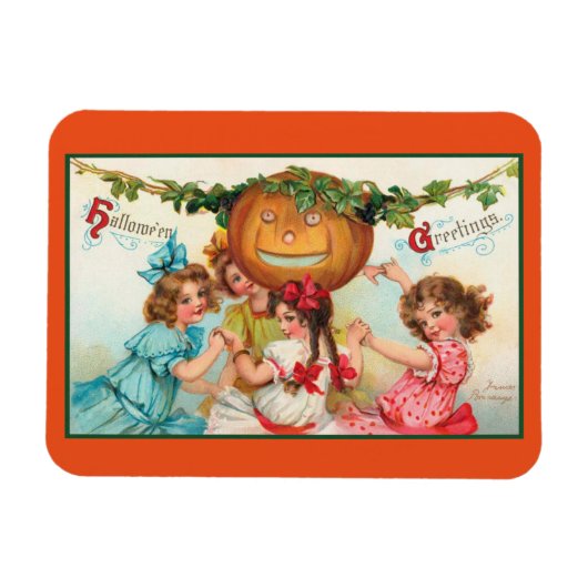 Magnet Flexible Danseurs vintages d'Halloween (Horizontal)