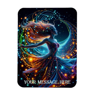 Magnet Flexible Danseuse galactique féminine gracieuse