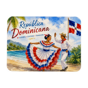 Magnet Flexible Danseuses de plage de la République dominicaine so