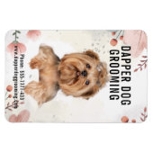 Magnet Flexible Dapper Chien Grooming Business (Horizontal)