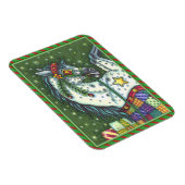 MAGNET FLEXIBLE DAPPLE GRAY DANS UN SEUL CHEVAL OUVERT SLEIGH, COL (Côté Droit)