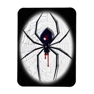 Magnet flexible d'araignée de veuve noire