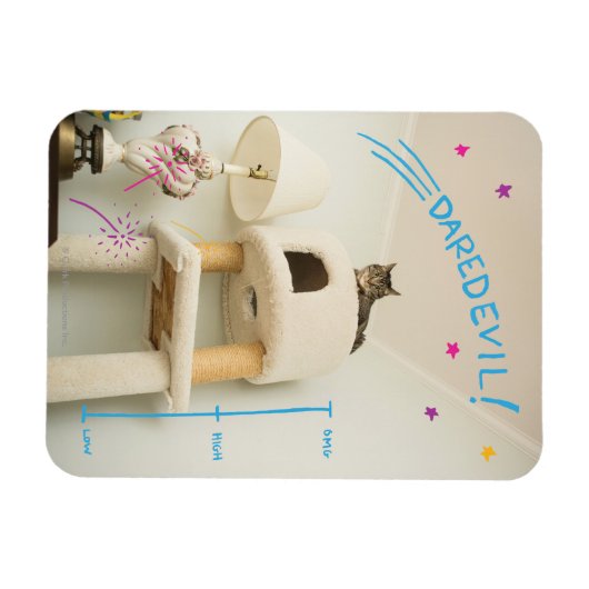 Magnet Flexible Daredevil Cat (Horizontal)