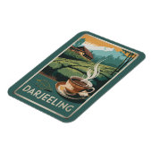 Magnet Flexible Darjeeling India Tea Travel Art Vintage (Côté Gauche)