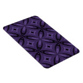Magnet Flexible Dark Purple Colored Retro Pattern (Côté Droit)