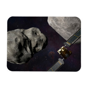 Magnet Flexible Dart Spacecraft Et Le Liciacube Avant Impact