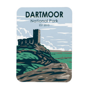Magnet Flexible Dartmoor National Park Castle Ruines Angleterre