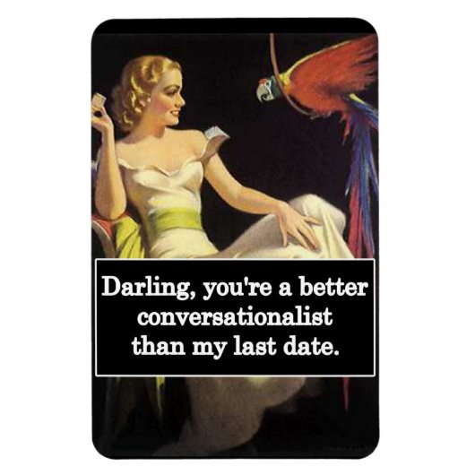 Magnet Flexible Dating est difficile Vintage drôle Graphique (Vertical)