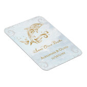 Magnet Flexible Dauphin D'Or Enregistrer L'Aimant Date (Côté Droit)