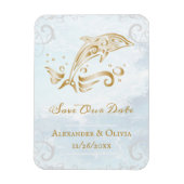 Magnet Flexible Dauphin D'Or Enregistrer L'Aimant Date (Vertical)