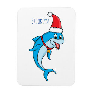 Magnet Flexible Dauphin mignon avec dessin animé du chapeau du Pèr