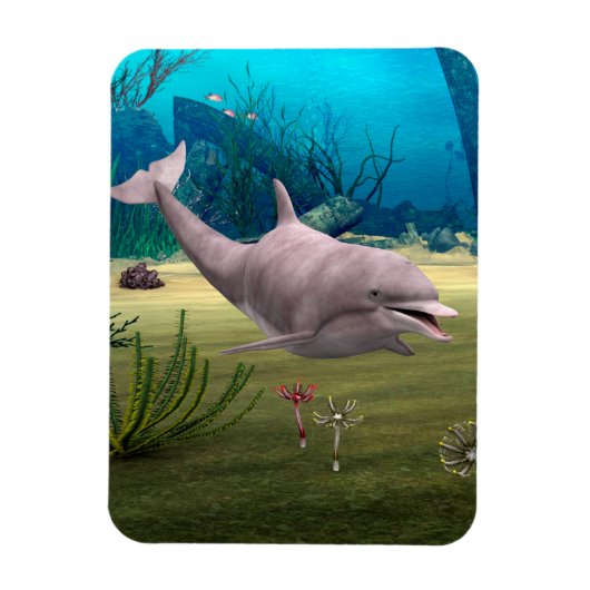 Magnet Flexible Dauphin souriant (Vertical)