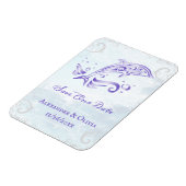 Magnet Flexible Dauphin Violet Enregistrer l'aimant Date (Côté Gauche)