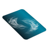 Magnet Flexible Dauphins Abstraits en jeu (Côté Droit)