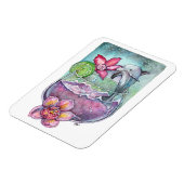 Magnet Flexible Dauphins et orchidées (Côté Gauche)