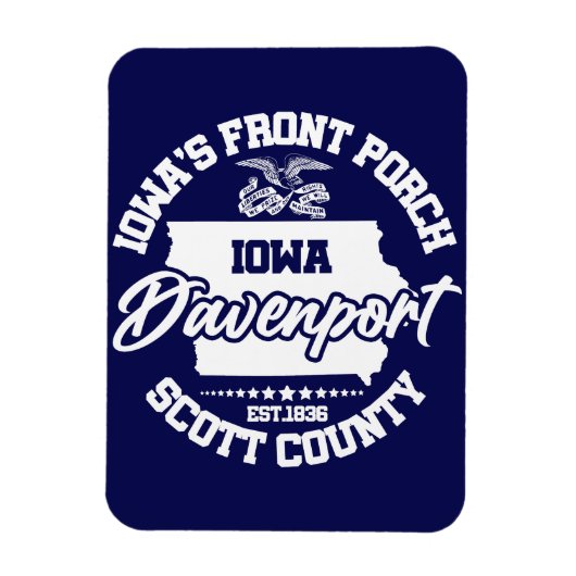 Magnet Flexible Davenport, Iowa (Vertical)