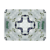 Magnet Flexible DAVID ~ Pâques vert et bleu (Horizontal)