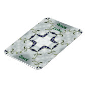 Magnet Flexible DAVID ~ Pâques vert et bleu (Côté Gauche)