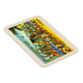 Magnet Flexible Daytona Beach Florida FL Grande Lettre Carte posta (Côté Droit)