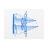 Magnet Flexible Daytona Beach Shorts Côtes Voile nautique (Horizontal)