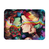 Magnet Flexible DC Pride Harley Quinn & Poison Ivy Comic Cover (Horizontal)