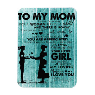 Magnet Flexible De Belles Citations À Ma Mère Cadeau pour mère