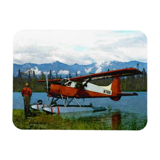 Magnet Flexible De Havilland Beaver Floatplane (Horizontal)