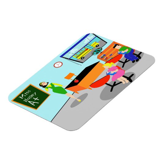 Magnet flexible de l'enseignant rétro (Côté Gauche)