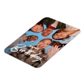 Magnet Flexible De mignons amis célèbrent un joyeux anniversaire P (Côté Gauche)