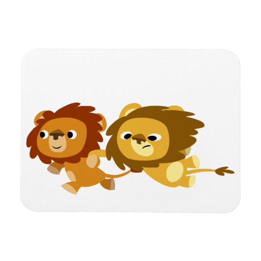 Magnet Flexible De mignons Lions de Cartoon dans un aimant flexibl (Horizontal)