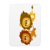 Magnet Flexible De mignons Lions de Cartoon dans un aimant flexibl (Vertical)