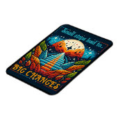 Magnet Flexible De petites étapes mènent à de grands changements (Côté Gauche)