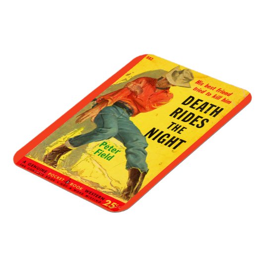 Magnet Flexible Death Rides La nuit couverture du livre de l'ouest (Côté Gauche)