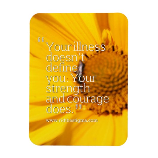 Magnet Flexible Débarrassez-vous de la Stigma vers la maladie ment (Vertical)