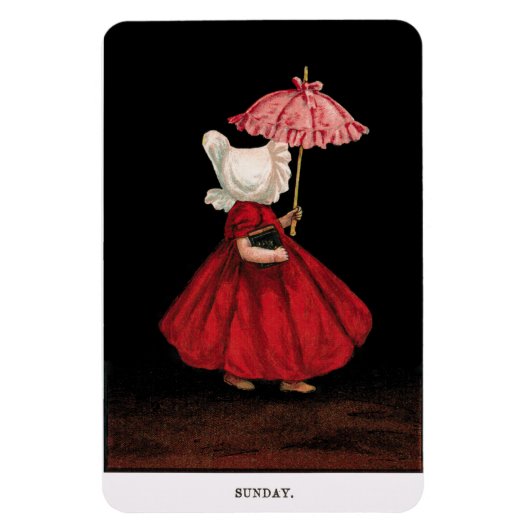 Magnet Flexible Début des années 1900 Dimanche Sunbonnet Sue Magne (Vertical)