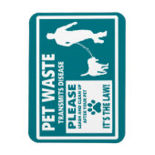 Magnet Flexible DÉCHETS D'ANIMAUX - Avis de permission (Vertical)