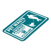 Magnet Flexible DÉCHETS D'ANIMAUX - Avis de permission (Côté Gauche)