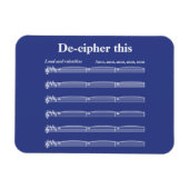 Magnet Flexible Déchiffrer cet aimant (Horizontal)