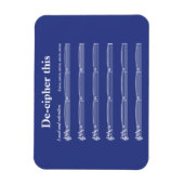 Magnet Flexible Déchiffrer cet aimant (Vertical)