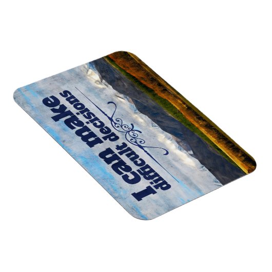 Magnet Flexible "Décisions difficiles" Motivation Affirmation Flex (Côté Droit)